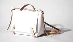 Handmade Fashion Leather White Womens Handbag Shoulder Bag for Women