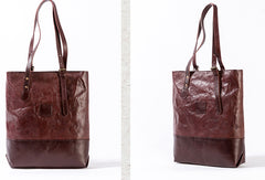 Handmade Genuine Leather Handbag Tote Purse Handbag Shoulder Bag Purse For Women - EverHandmade