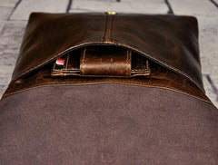 Vintage Mens Leather Side Bag Belt Pouch Holster Belt Case Waist Pouch for Men