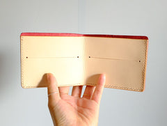 Vintage LEATHER Womens Small Bifold Wallet Leather Small Wallets FOR Women
