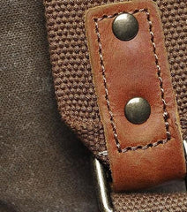 Cool Waxed Canvas Mens School Backpack Canvas Travel Backpack Canvas Backpack for Men