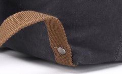 Waxed Canvas Leather Mens Backpack Canvas Travel Backpacks Canvas School Backpack for Men