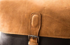 Handmade Cool Leather Mens Small Messengers Bag Shoulder Bags for Men