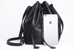 Genuine Leather Cute Bucket Bag Crossbody Bag Shoulder Bag Women Leather Purse