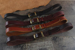 Genuine Leather Punk Rock Biker Trucker Mens Belt Men Black Coffee Belt for Men