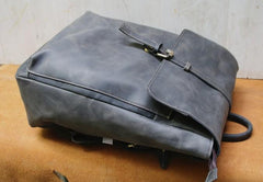 Leather Coffee Mens Backpack Cool Travel Backpacks Laptop Backpack for men