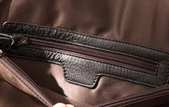 Cool Black Leather Mens Weekender Bag Travel Bags Shoulder Bags for men
