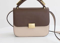 Stylish Leather Womens Small Handbag Work Purse Shoulder Bag for Women