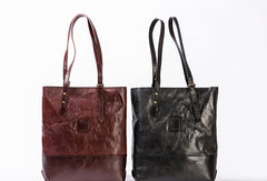 Handmade Genuine Leather Handbag Tote Purse Handbag Shoulder Bag Purse For Women - EverHandmade