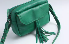 Vintage LEATHER WOMEN Tassels Crossbody Purses Small SHOULDER BAG FOR WOMEN