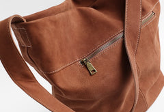 Handmade LEATHER WOMENs Bucket Crossbody Purse Barrel SHOULDER BAG FOR WOMEN