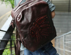 Cool Leather Mens Backpacks Travel Backpack School Backpacks for men