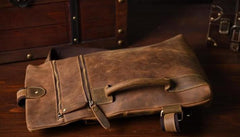 Genuine Leather Mens Cool Chest Bag Sling Bag Crossbody Bag Travel Bag Hiking Bag for men