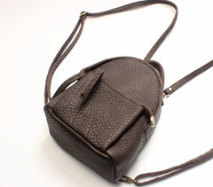Mini LEATHER WOMEN Small Backpack Purses Cute Vintage School Backpacks FOR WOMEN