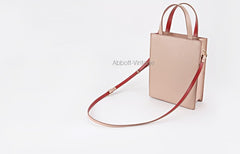 Stylish Pink Leather Womens Handbag Work Bag Purse Shoulder Bag for Women