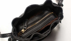 Mini LEATHER WOMEN Barrel Bag Small Bucket Purse SHOULDER Purses FOR WOMEN