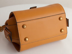 Small Leather Stylish Womens Boston Handbag Doctor Shoulder Bag for Women