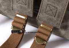 Waxed Canvas Mens Travel Backpacks Canvas School Backpacks Laptop Backpack for Men