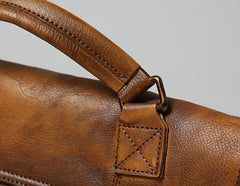 Handmade Leather Mens Cool Shoulder Bag Messenger Bag for men