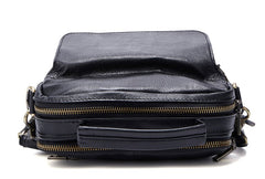 Leather Small Handbag Messenger Bag Shoulder Bag For Men