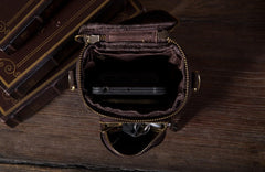 Vintage Leather Belt Pouch for Men Waist Bags BELT BAG Shoulder Bag For Men