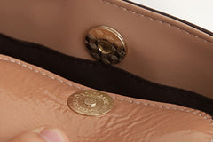 Cute Leather Womens Stylish Bucket Shoulder Bag Barrel Crossbody Purse for Women