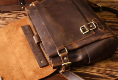 Handmade leather mens Briefcases Messenger bags Vintage Laptop Briefcases Business Briefcases - EverHandmade