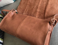 Vintage LEATHER WOMEN Crossbody Bag Purses Handmade SHOULDER BAG FOR WOMEN