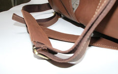 Mens Leather Barrel Backpack Cool Travel Bag Weekender Bag for men