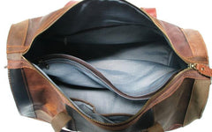 Cool Leather Mens Weekender Bags Travel Bag Duffle Bags Overnight Bag for men