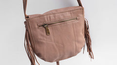 Stlyish WOMENs LEATHER Tassels Shoulder Bag Saddle Crossbody Purse With tassels