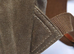 Cool Waxed Canvas Mens School Backpack Canvas Travel Backpack Canvas Backpack for Men
