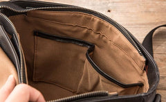 Cool Leather Mens Small Messenger Bag Side Bag Shoulder Bags for Men