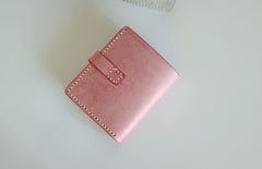 Handmade LEATHER Womens Small Wallet Leather Small Bifold Wallet FOR Women