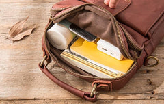Cool Leather Mens Small Shoulder Bags Messengers Bag for Men