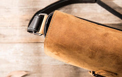 Handmade Cool Leather Mens Small Messengers Bag Shoulder Bags for Men