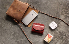 Cute LEATHER WOMEN Small Vintage Crossbody Purse SHOULDER BAG Purse FOR WOMEN