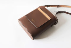 Stylish Leather Green Coffee Womens Bucket Purse Crossbody Bag Barrel Shoulder Bag for Women