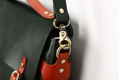 Green Leather Mens Briefcase Messenger Bag Handbag Shoulder Bag for men