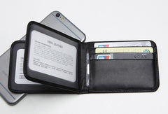 Genuine Leather Cute billfold Slim Wallet License Card Holder Wallet Purse For Women Girl