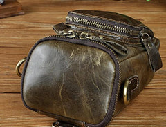 Leather Mens Cell Phone Holster Belt Pouch Waist Bag Mens Side Bag Shoulder Bag for Men