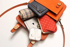 Vintage LEATHER WOMEN School SHOULDER BAG Satchel Bag Crossbody Purse FOR WOMEN