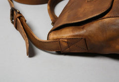Handmade Leather Mens Cool Shoulder Bag Messenger Bag for men