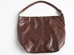 Vintage LEATHER WOMENs Large Bucket SHOULDER BAG Barrel Purse FOR WOMEN