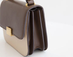 Stylish Leather Womens Small Handbag Work Purse Shoulder Bag for Women
