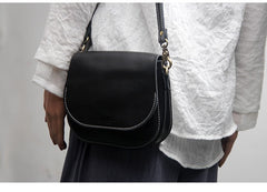 Cute White LEATHER Flip Side Bag Handmade WOMEN Saddle Phone Crossbody BAG Purse FOR WOMEN