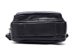 Leather Small Handbag Messenger Bag Shoulder Bag For Men