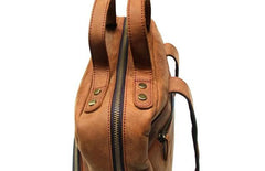 Cool Brown Mens Leather Backpack Travel Backpacks Laptop Backpack for men