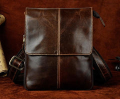 Mens Leather Small COURIER BAG Side Bag Waist Pouch Holster Belt Case Belt Pouch for Men