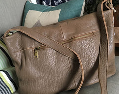 Vintage WOMENs LEATHER Large Messenger Bag Shoulder Bag Purse FOR WOMEN